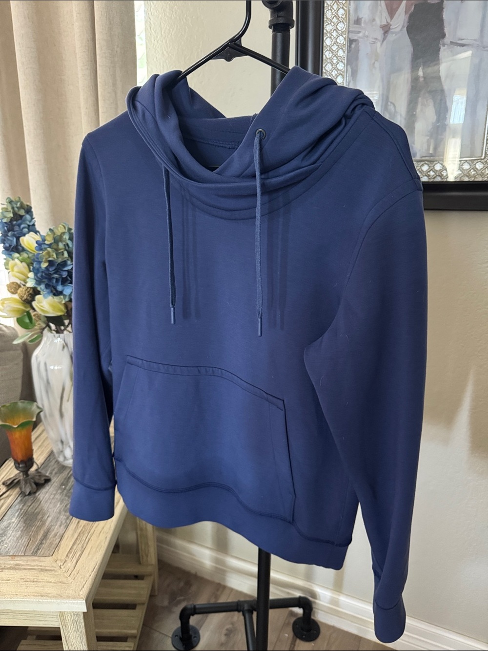 lululemon athletica Navy Blue Cowl Neck Pullover